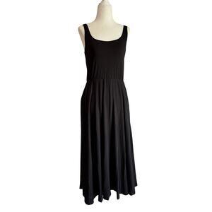 Quince Midi Tank Dress Black Tencel blend black women's M